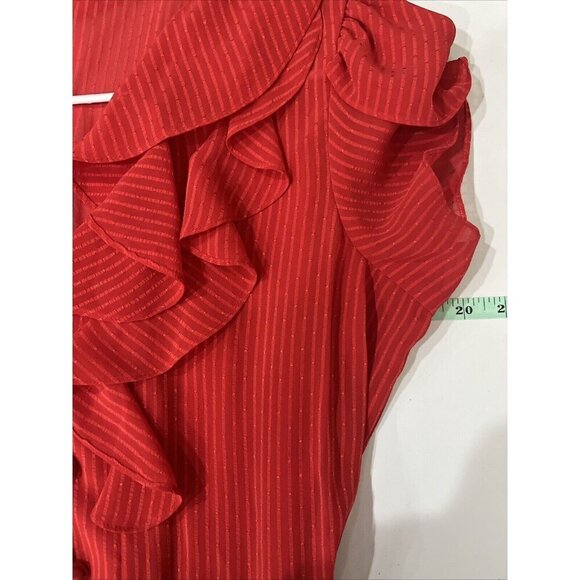 Jonathan Martin Womens Vtg Flutter Sleeve A Line Dress Size 14 Dapper Retro 50s - Picture 5 of 6